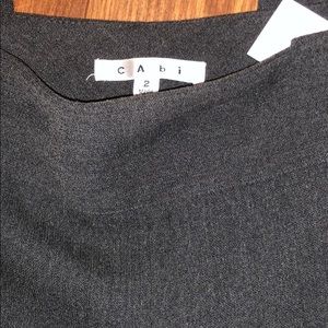 NWT CAbi Lauren Truffle Midrise Dress Pants Gray